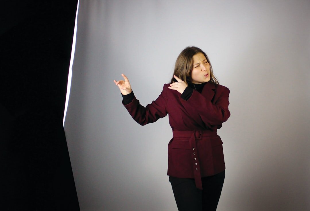 Director giving instructions in a TV control room